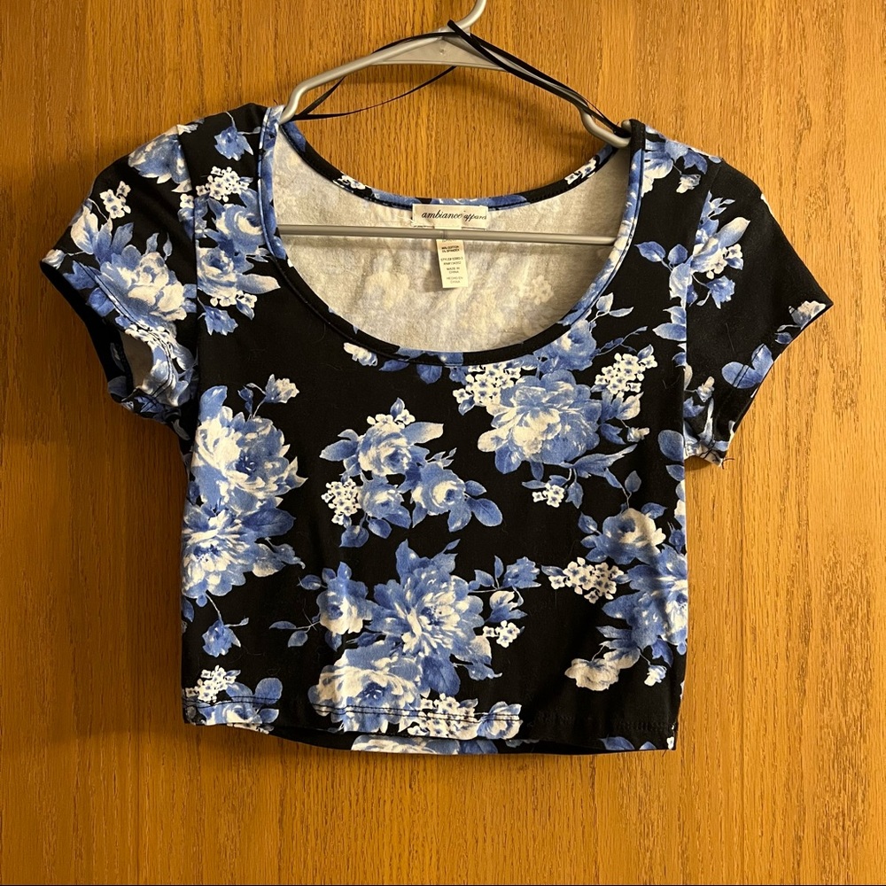 Floral crop top